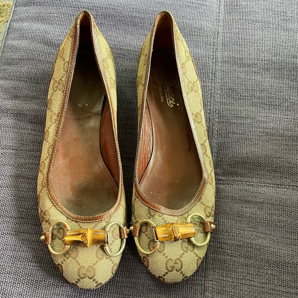 Gucci print ballet flats authentic - Picture 1 of 7